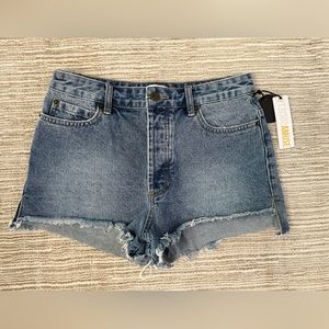Amuse Society Shoreline Denim Shorts NWT